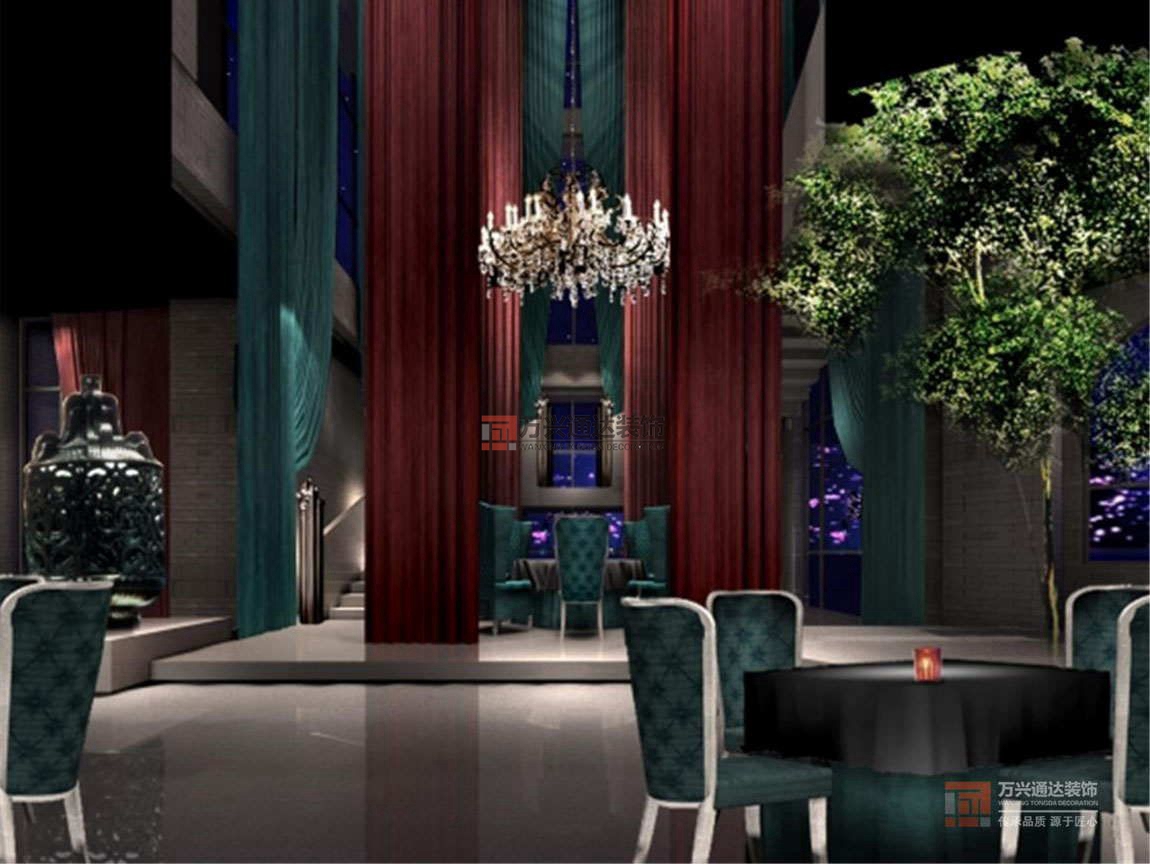 北京萬興通達辦公裝修項目-沸騰魚鄉(xiāng)世貿天街店裝修效果圖