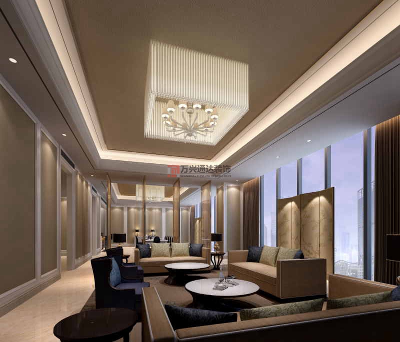 北京萬興通達(dá)辦公裝修項(xiàng)目-鉑爾曼酒店裝修案例效果圖