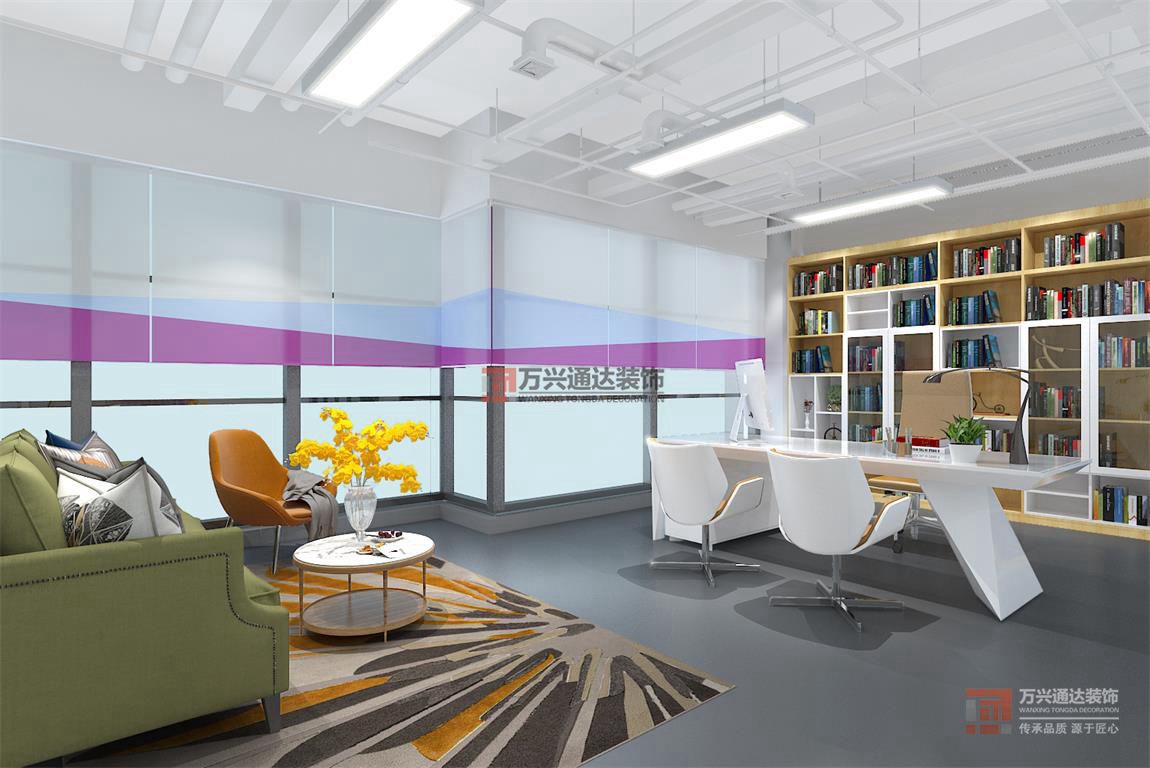 北京萬興通達辦公裝修項目-華清科盛，北京信息技術有限公司裝修效果圖
