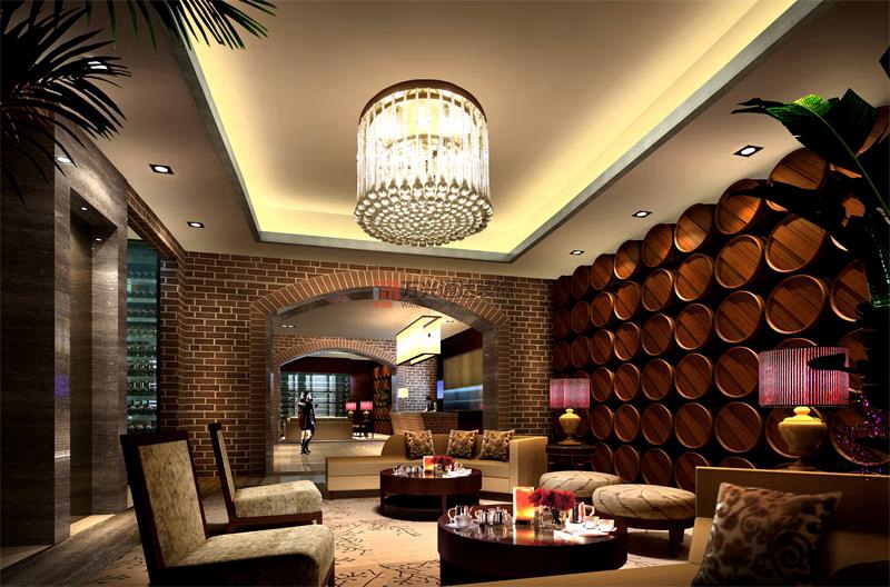 北京萬興通達辦公裝修項目-鴻洲游艇國際酒店裝修案例效果圖