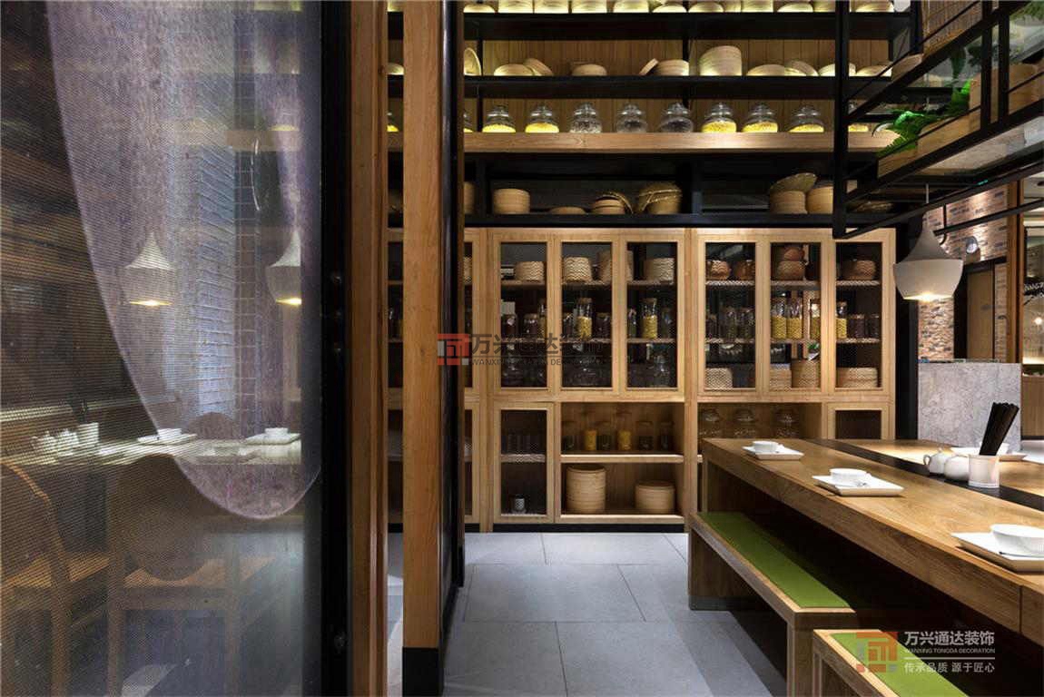 北京萬興通達辦公裝修項目-東園小館快餐廳裝修效果圖
