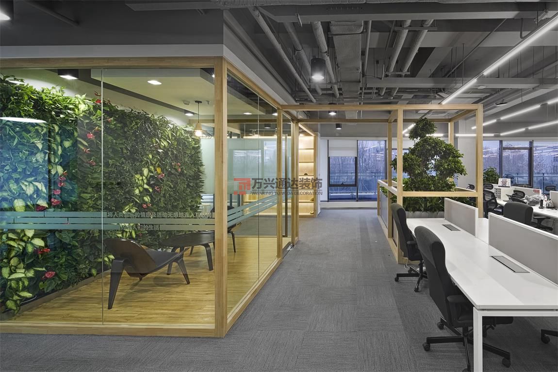北京萬興通達辦公裝修項目-前海點金石科技裝修效果圖