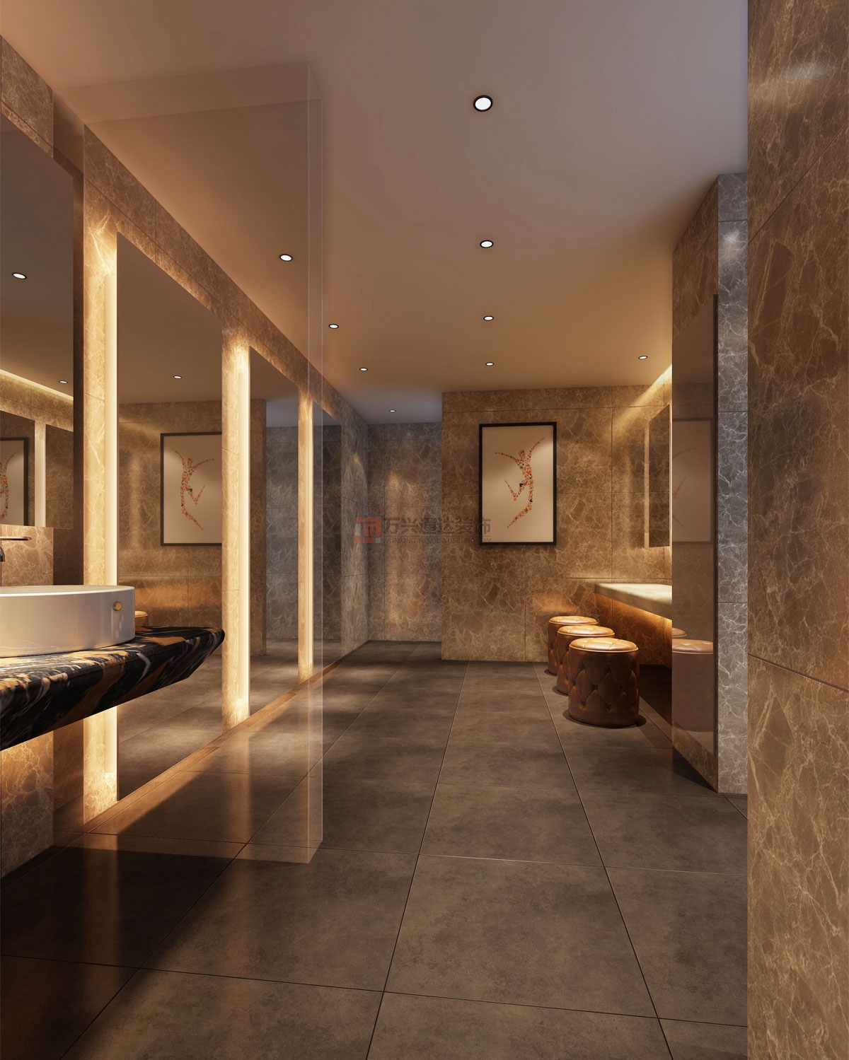 北京萬興通達(dá)辦公裝修項目-瑞克健身裝修效果圖