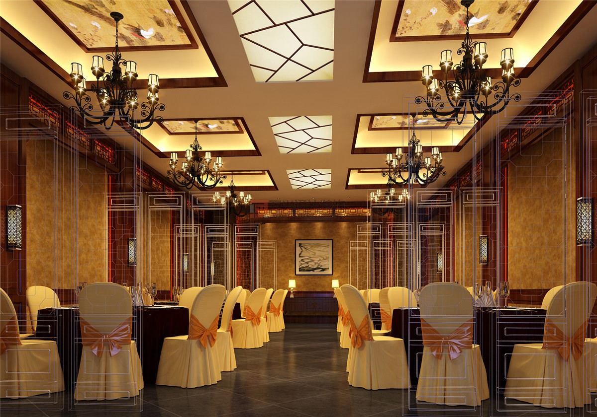 北京萬(wàn)興通達(dá)辦公裝修項(xiàng)目-凱歌歸茶樓裝修效果圖