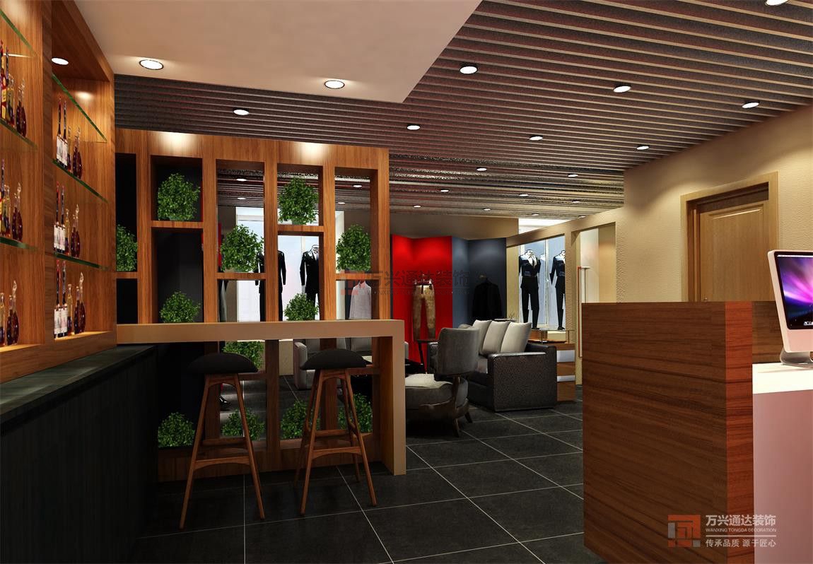 北京萬興通達辦公裝修項目-綠地服裝店裝修效果圖