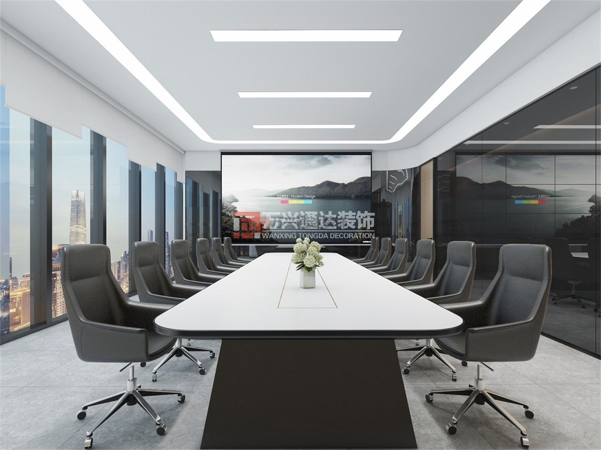 北京萬興通達(dá)辦公裝修項(xiàng)目-某保險(xiǎn)北京分公司職場(chǎng)辦公室裝修效果圖