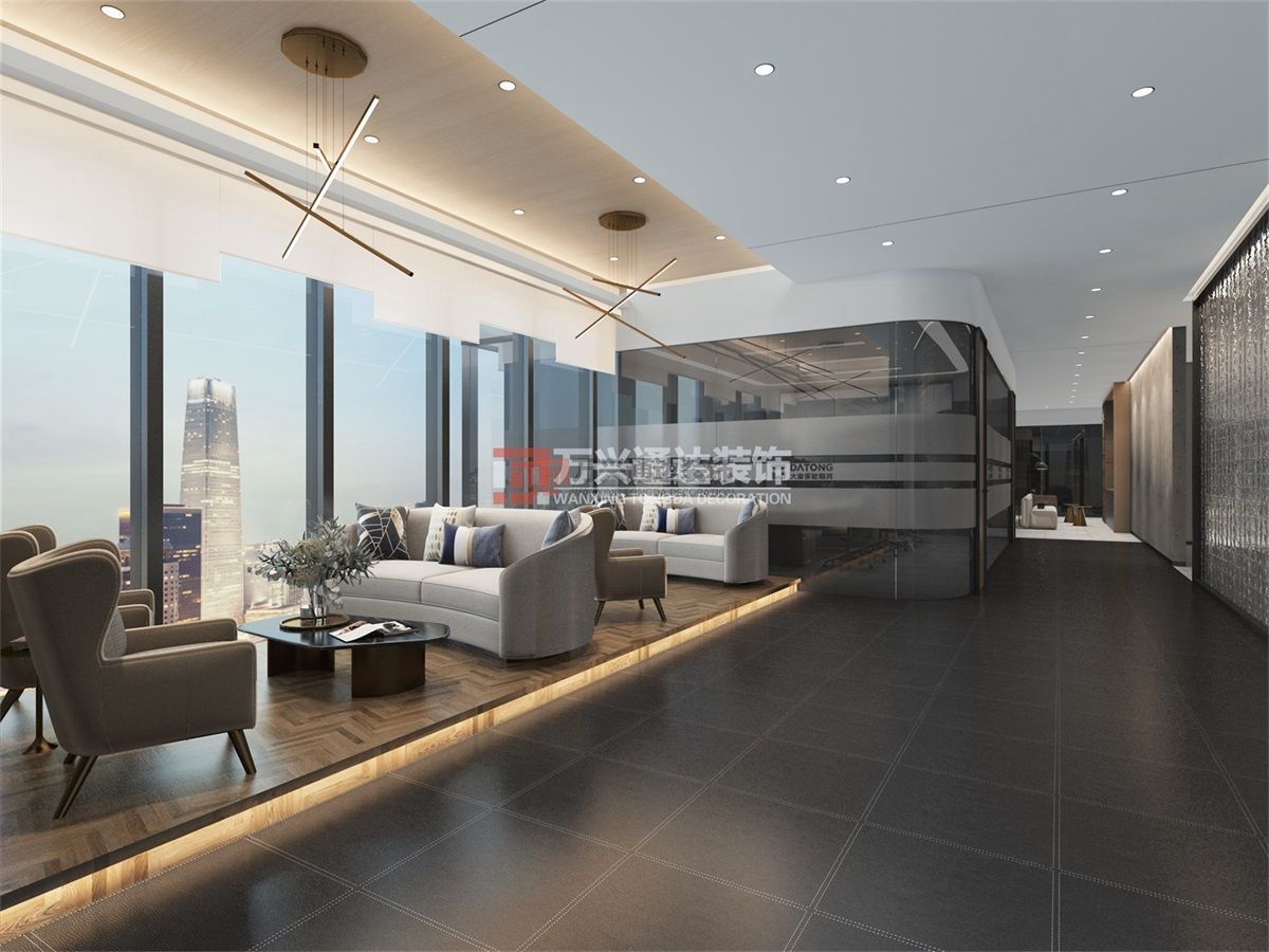 北京萬興通達(dá)辦公裝修項(xiàng)目-某保險(xiǎn)北京分公司職場(chǎng)辦公室裝修效果圖