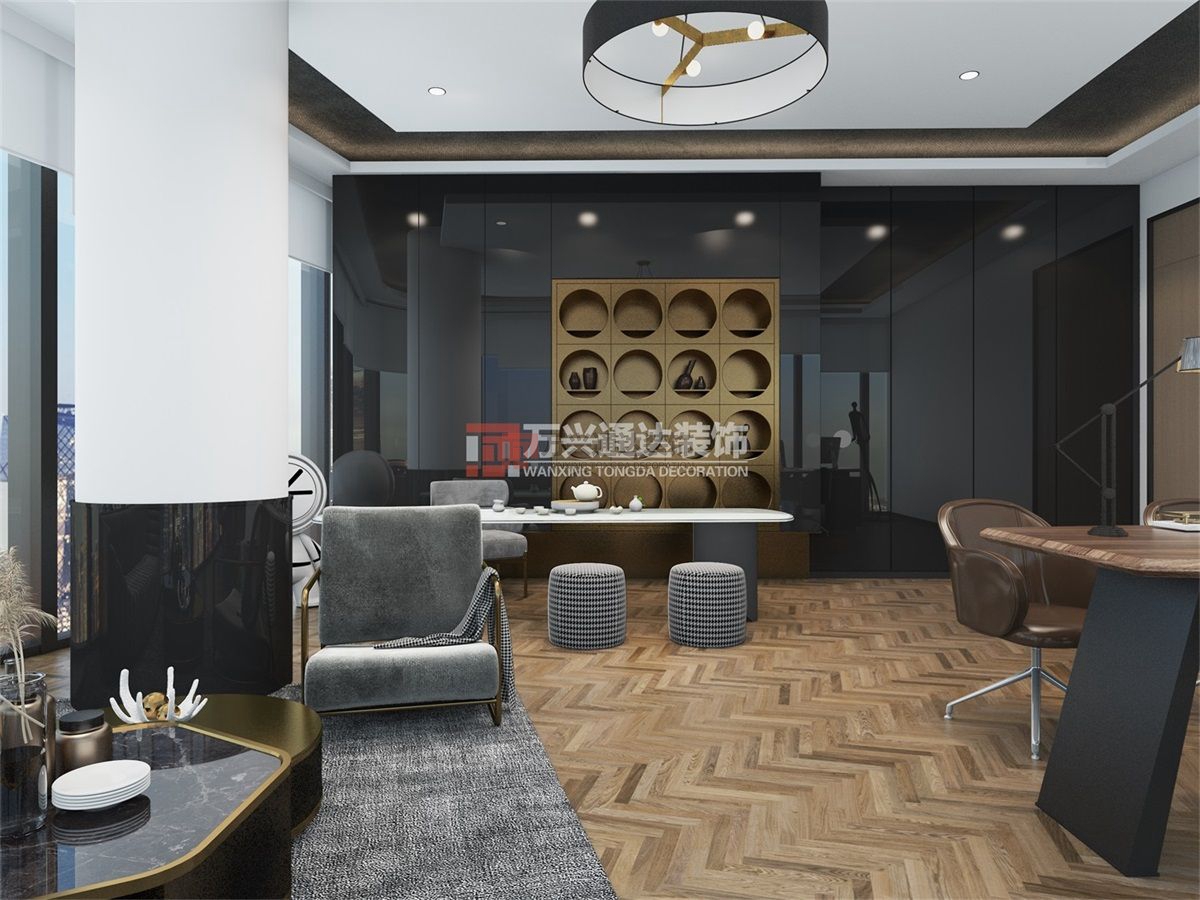 北京萬興通達(dá)辦公裝修項(xiàng)目-某保險(xiǎn)北京分公司職場(chǎng)辦公室裝修效果圖