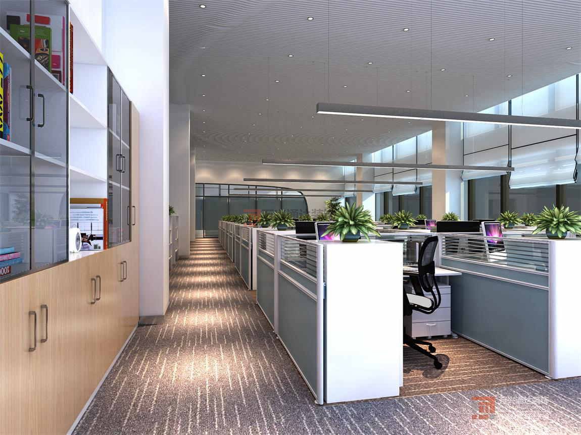 北京萬興通達(dá)辦公裝修項(xiàng)目-世欣控股裝修效果圖