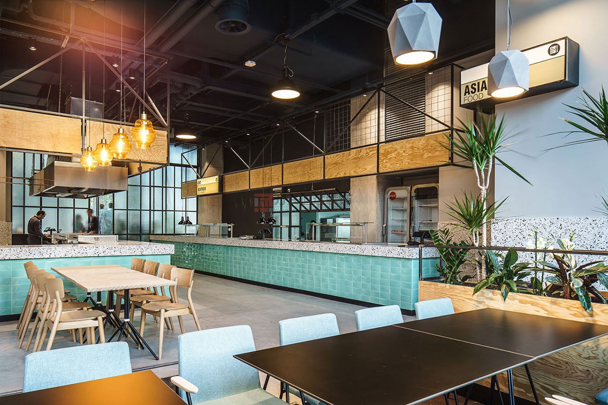 北京萬興通達辦公裝修項目-天地餐廳裝修效果圖