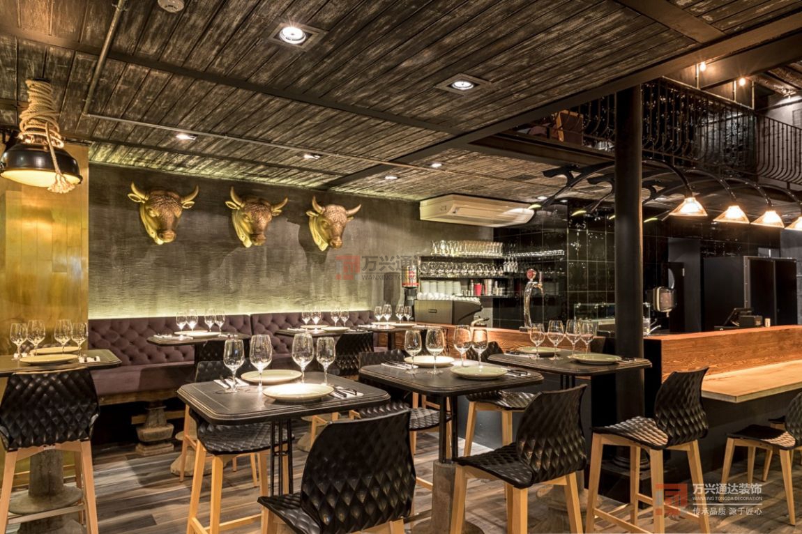 北京萬興通達(dá)辦公裝修項(xiàng)目-Grill咖啡廳裝修效果圖