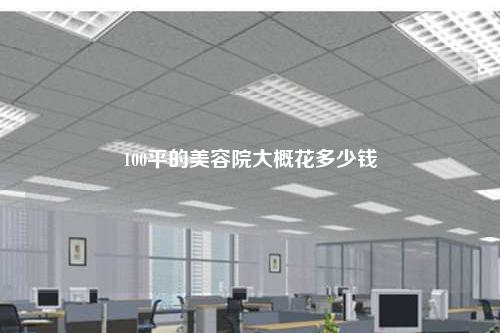 100平的美容院大概花多少錢