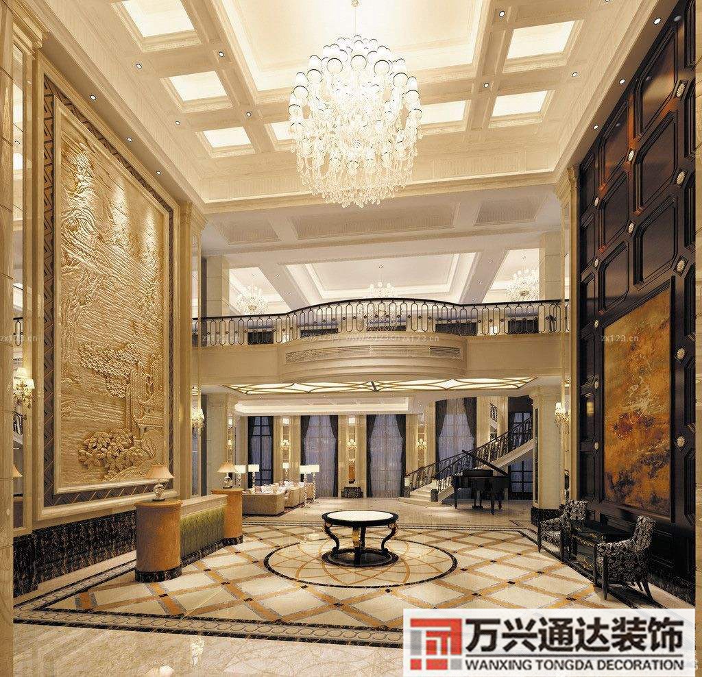 外資企業(yè)大堂裝修效果圖公司大堂裝修效果圖