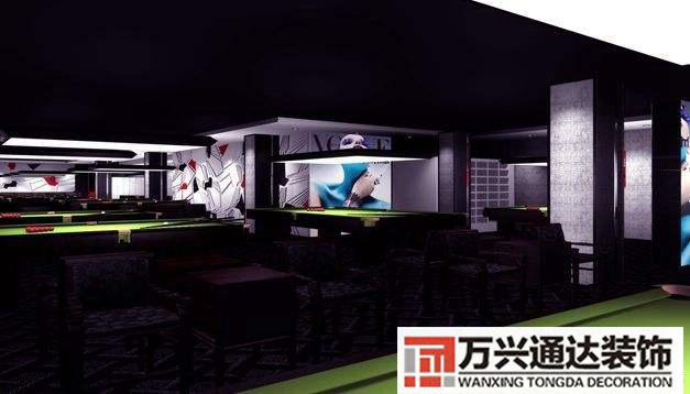 臺球室怎么裝修臺球廳如何裝修