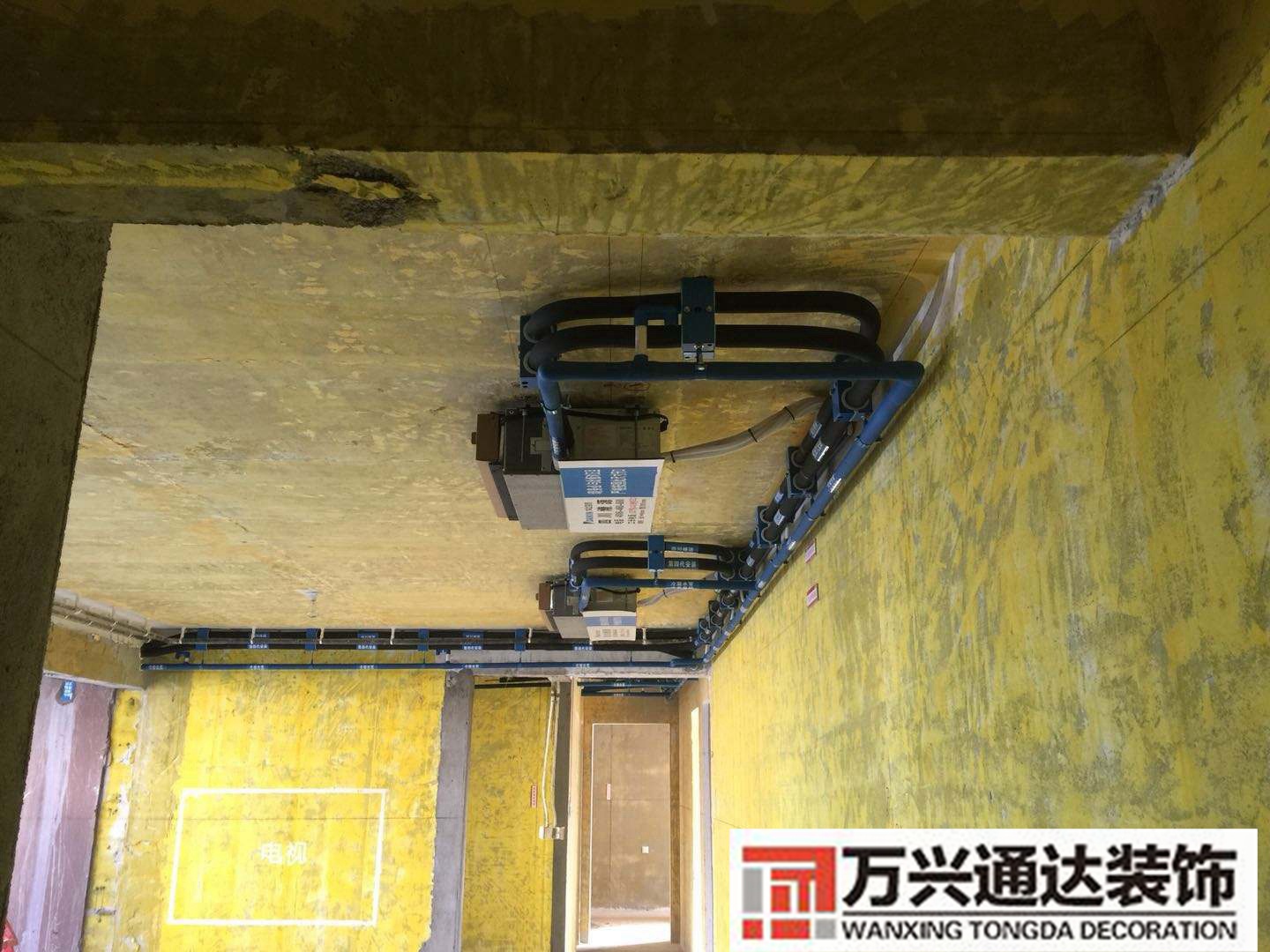 裝修中央空調系統(tǒng)安裝圖家用中央空調安裝效果圖