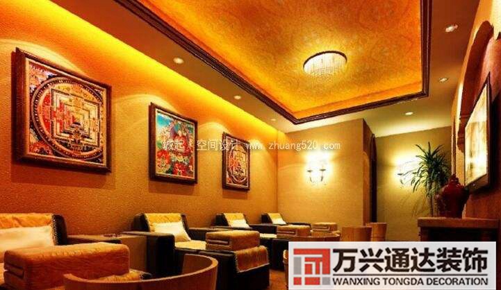 足浴設計裝修足浴店簡約風格裝修效果圖