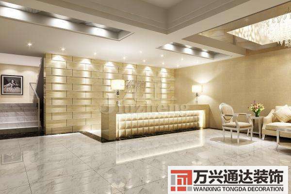 賓館前臺裝修效果圖小酒店前臺裝修風格效果圖