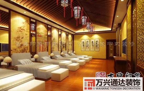 中式足浴店裝修風格足浴店中式裝修效果圖