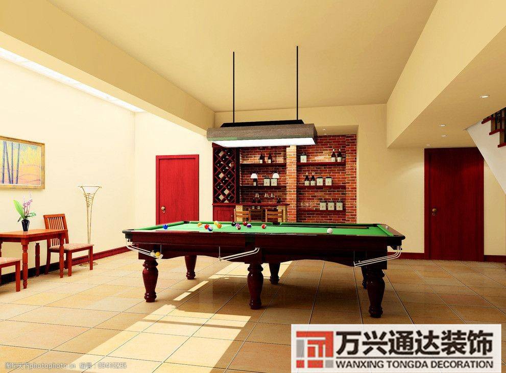 個性臺球室裝修效果圖臺球室室內裝修效果圖大全