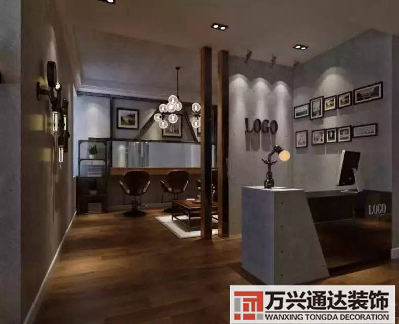 美發店工作室裝修美發工作室裝修設計