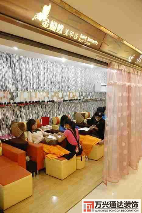 美甲店裝修效果圖韓式美容美甲店裝修效果圖 簡(jiǎn)約