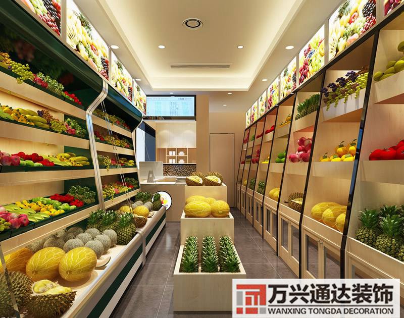 創意水果店裝修效果圖水果店裝修效果圖 設計圖